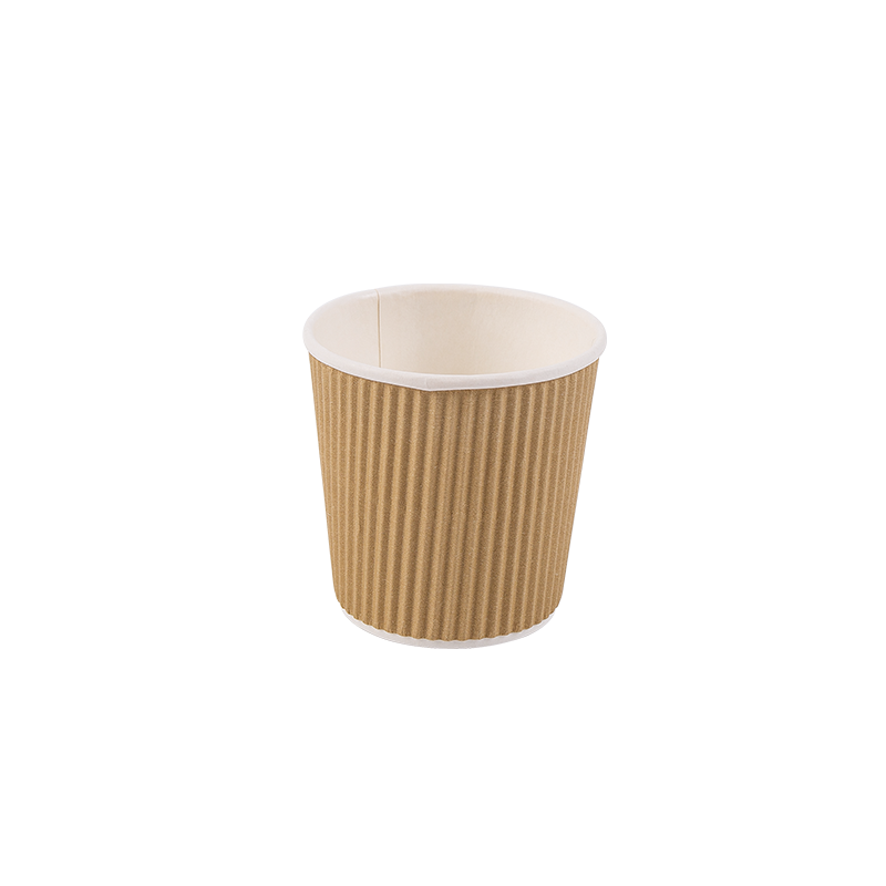 4oz Cupáin Páipéir roctha Indiúscartha In-bhithmhillte