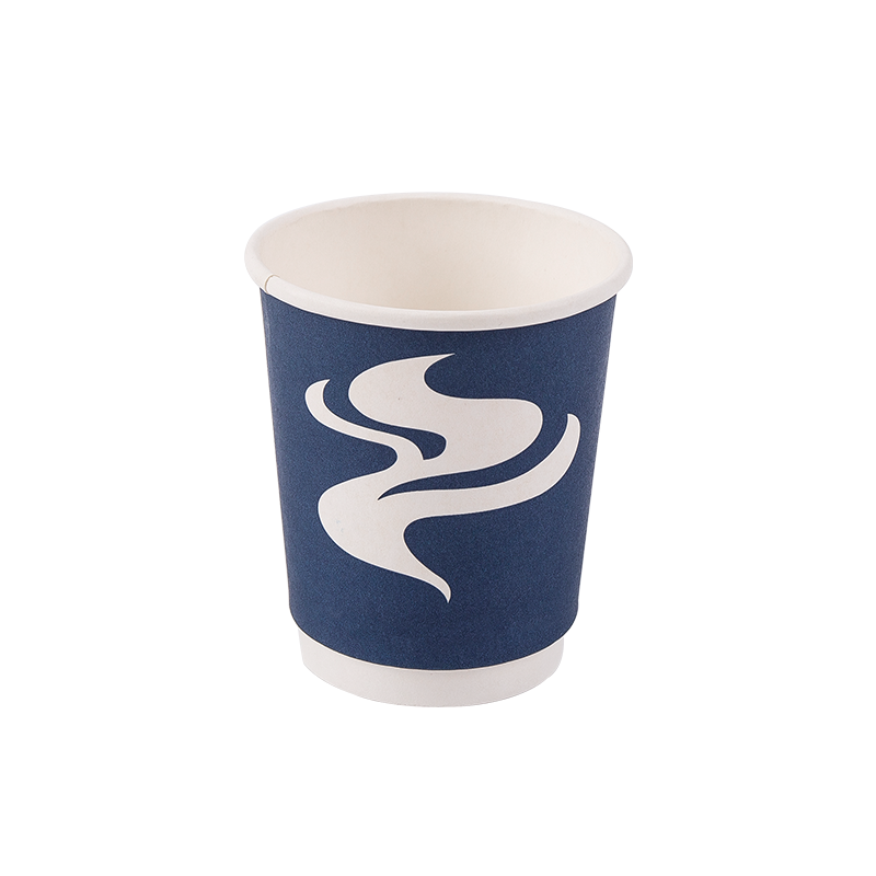 8oz Cupán Páipéar Dúbailte In-bhithdhíghrádaithe Indiúscartha