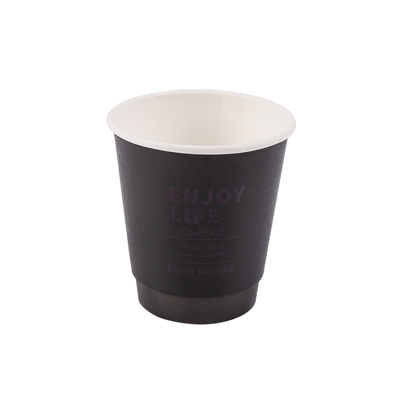 8oz Cupán Páipéar Dúbailte In-bhithdhíghrádaithe Indiúscartha