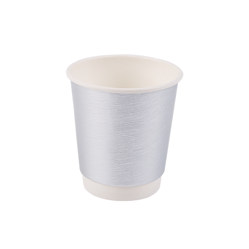 8oz Cupán Páipéar Dúbailte In-bhithdhíghrádaithe Indiúscartha