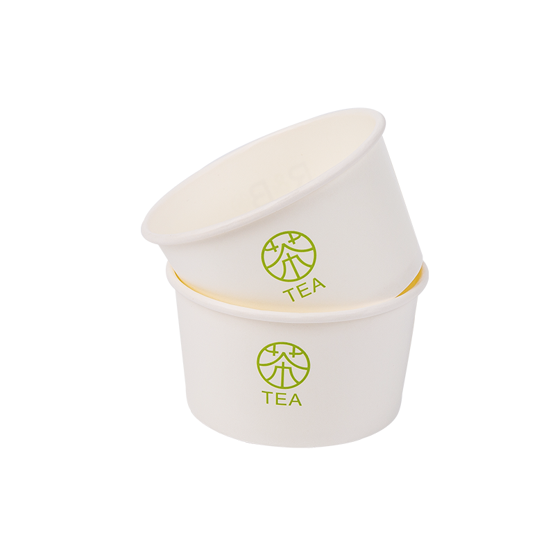 8oz Cupáin Uachtar Reoite Páipéir Indiúscartha In-bhithdhíghrádaithe