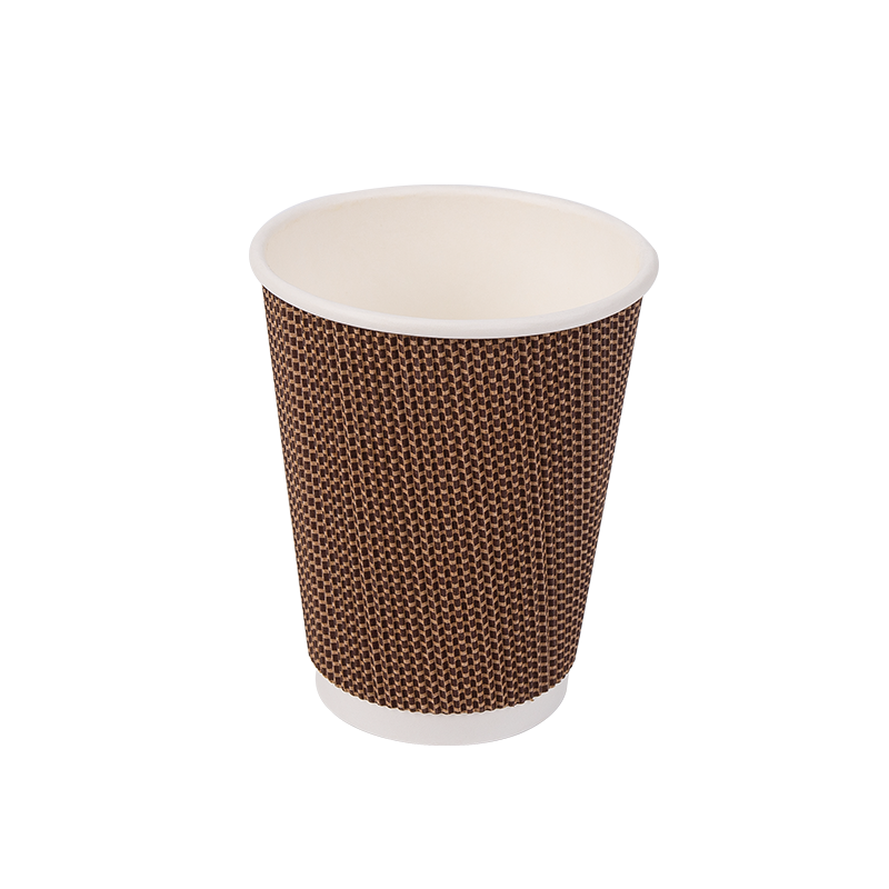 12oz Cupáin Páipéir roctha Indiúscartha In-bhithmhillte