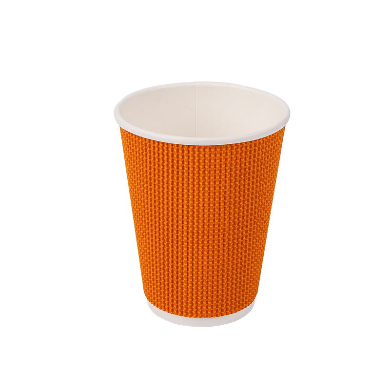 12oz Cupáin Páipéir roctha Indiúscartha In-bhithmhillte