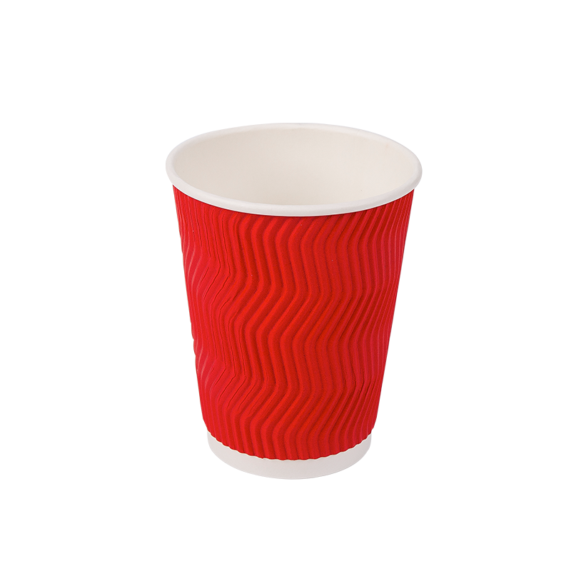 12oz Cupáin Páipéir roctha Indiúscartha In-bhithmhillte